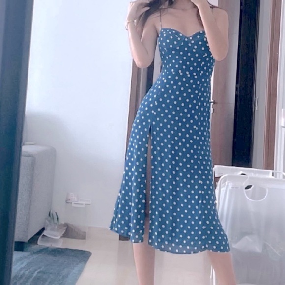 Reformation juliett dress Lazuli authentic - Picture 9 of 13